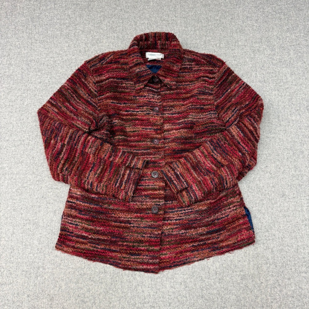 Coldwater Creek | Jacket | Size S | Multicolor |Textured Knit Button Front Lined